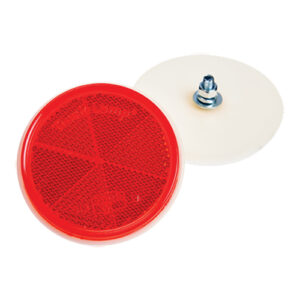 Truck Lamp 2 Piece 2" Red Bolt-On 67OD x 9-M5 x 13 Bolt and Nut and 2 Washers