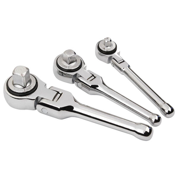 Autogear 3 Piece Flexible Stubby Ratchet