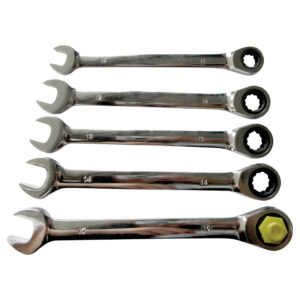 MidasPro 5 Piece Metric Ratchet Wrench Set