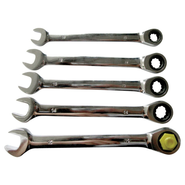 MidasPro 5 Piece Metric Ratchet Wrench Set