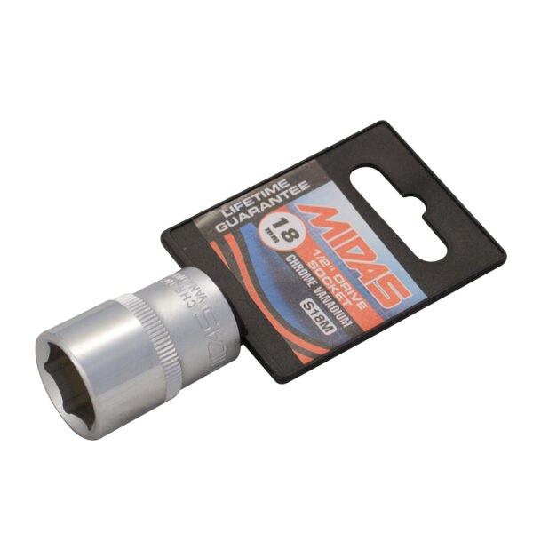 MidasPro 18mm 1/2" Drive Socket