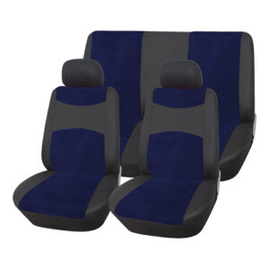 Autogear 6 Piece Black / Navy Promo Seat Cover Set