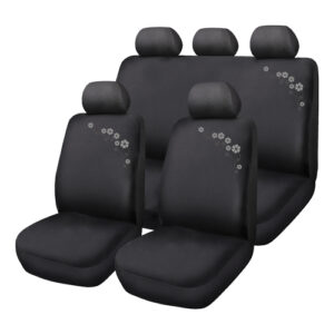 Autogear 11 Piece Black Adelaide Seat Cover Set