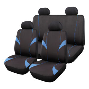 Autogear 11 Piece Monaco Seat Cover Set Black / Blue