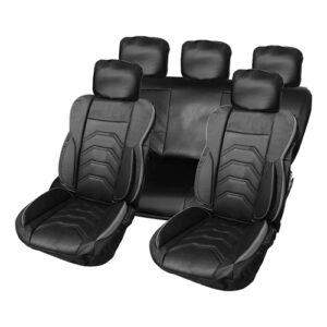Autogear 11 Piece Leguna PVC / Polyester Seat Cover Set