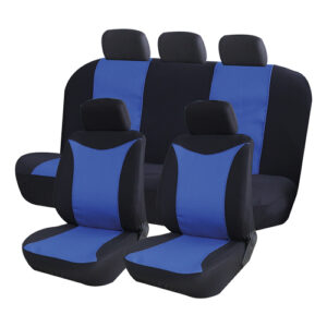 Autogear - X 11 Piece Birds Eye Seat Cover Set - Black / Blue