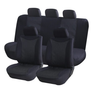Autogear - X 11 Piece Birds Eye Seat Cover Set - Black / Black