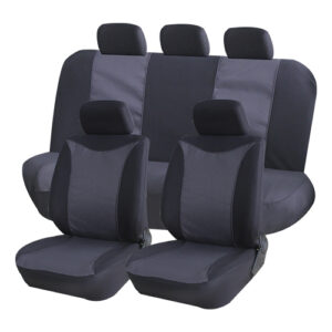 Autogear - X 11 Piece Birds Eye Seat Cover Set - Black / Grey