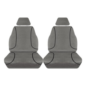 Custom DNA 11 Piece Grey Toyota Hilux Dual Cab Seat Cover Set