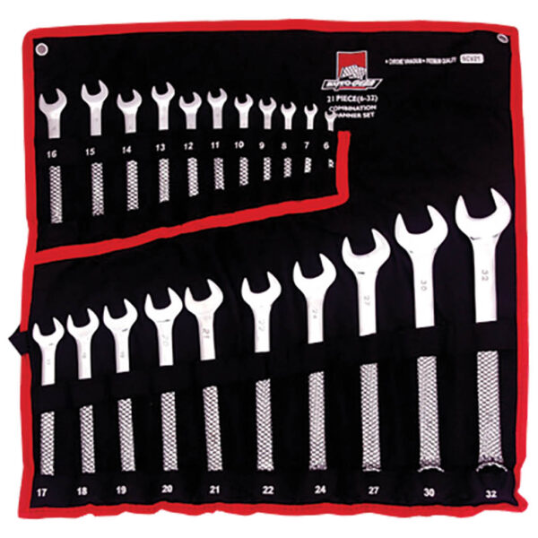 Autogear 21 Piece Spanner Set 6-22/24/27/30/32mm CV