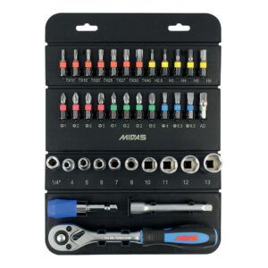 MidasPro 37 Piece 1/4" Drive Socket and Bit Set