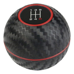 Autogear Shift Lever Knob Red Trim