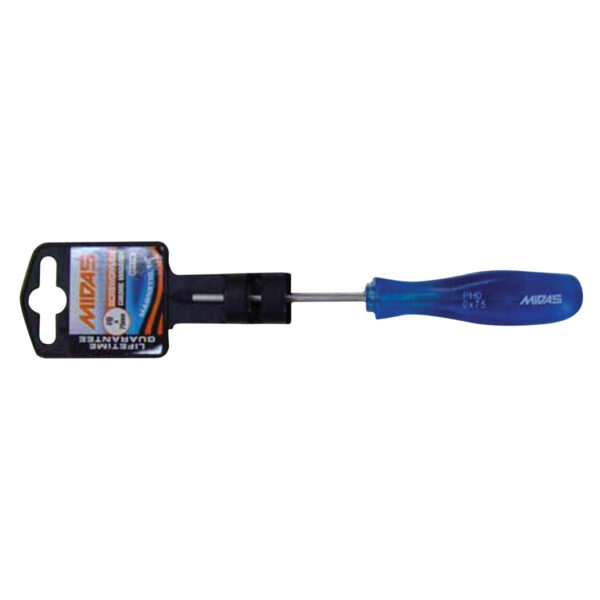 MidasPro PH 0 x 75mm CV Screwdriver Black Tip