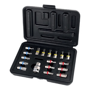 MidasPro 18 Piece Torx / Hex / Spline 1/2" Drive Multi Bit Set