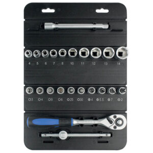 Autogear 23 Piece 1/4" Drive Socket And HBS Set