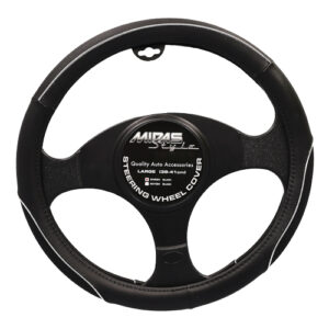 Large Steering Wheel Cover Black