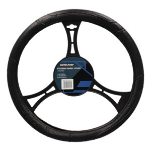 Autogear Steering Wheel Cover Leather Pattern - L
