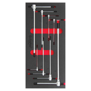 Ampro 8 Piece 3-Way T-Handle Hex Wrench Set FT