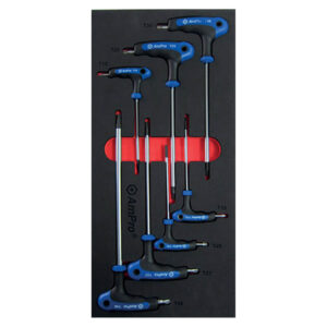 Ampro 7 Piece T-Handle Tamper Proof P Star Key Wrench Set FT