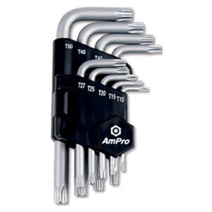Ampro 9 Piece Star Key Wrench Set (T10-T50)