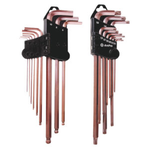 Ampro 9 Piece Extra Long Ballpoint Hex Wrench Set