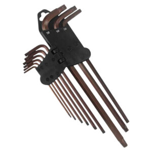 Ampro 9 Piece Extra Long Tamper Proof Star Wrench Set