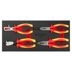 Ampro 4 Piece Insulated Pliers Set FT