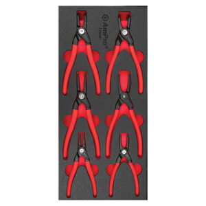 Ampro 6 Piece Industrial Snap Ring Pliers Set FT