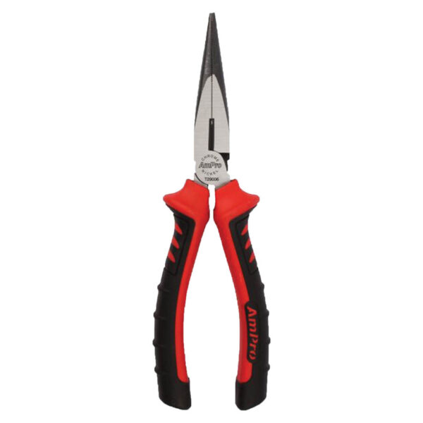 Ampro 6" (150mm) High Leverage Long Nose Pliers