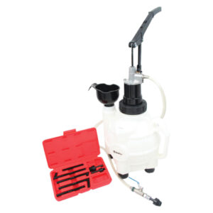Ampro Hand Op ATF 10L Fluid Dispenser with 8 Piece Adaptor Kit