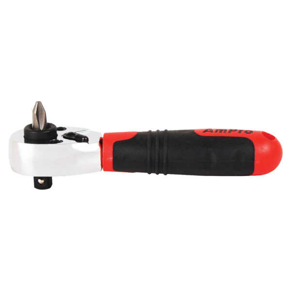 Ampro 1/4" Drive Mini Ratchet and Bit Driver