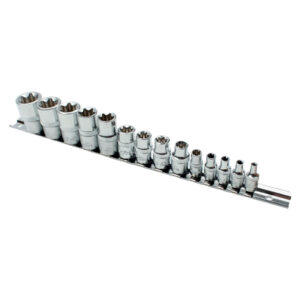 Ampro 14 Piece External Star Socket Set (1/4" + 3/8" + 1/2")
