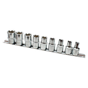 Ampro 9 Piece 1/2" Drive External Star Socket Set (E10-E24)