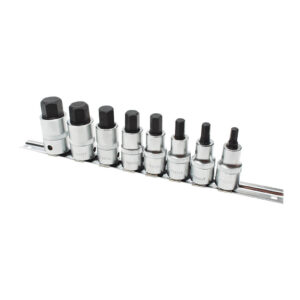 Ampro 8 Piece 1/2" Drive Hex Bit Socket Set 55mm (6-19mm)