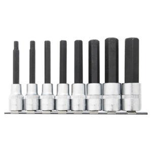 Ampro 8 Piece 1/2" Drive Hex Bit Socket Set 100mm (6-19mm)