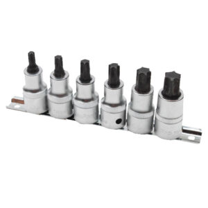 Ampro 6 Piece 1/2" Star Bit Socket Set 55mm (T30-T60)