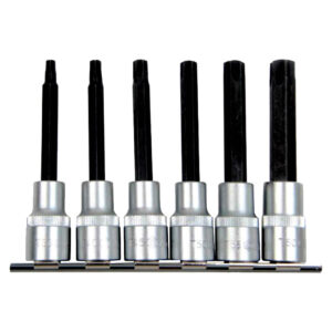 Ampro 6 Piece 1/2" Star Bit Socket Set 100mm (T30-T60)