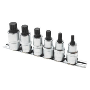 Ampro 6 Piece 1/2" Drive Spline Bit Socket Set 5mm (M6-M16)