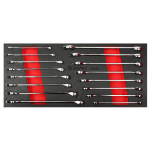 Ampro 16 Piece Long Style Combination Wrench Set FT
