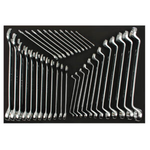 Ampro 35 Piece Combination and 75 Degree Offset Box Wrench Set FT