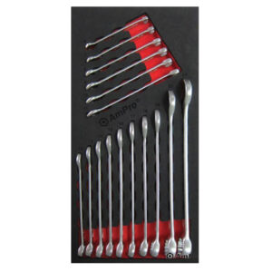 Ampro 16 Piece Thin-Wall Combination Wrench Set FT (6 - 24mm)