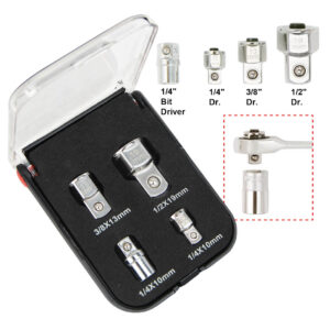 Ampro 4 Piece Quick-Release Socket Adaptor Set