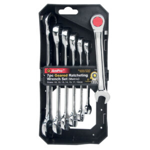 Ampro 7 Piece Ratcheting Wrench Set (10 - 19mm)