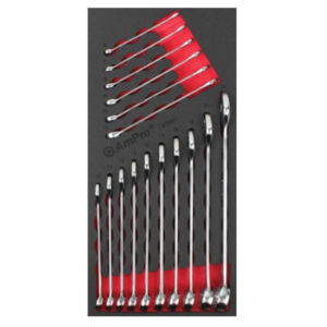 Ampro 16 Piece Fits-All Combination Wrench Set FT