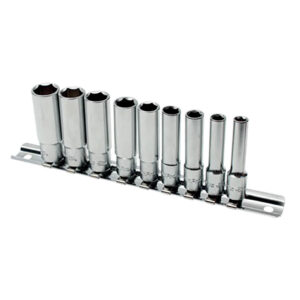 Ampro 9 Piece 1/4" Drive Deep Socket Set (5.5mm-13mm)