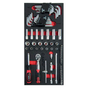 Ampro 67 Piece 1/4" Drive Socket Set FT