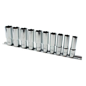 Ampro 10 Piece 3/8" Drive  Deep Socket Set (10mm-19mmM)