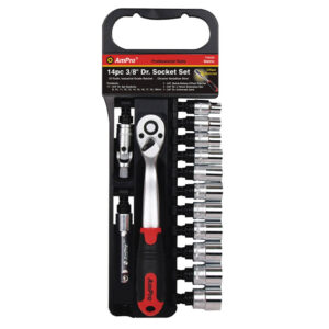 Ampro 14 Piece 3/8" Drive Socket Set - Metric (8mm-19mm)