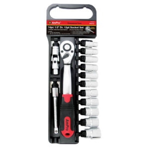 Ampro 14 Piece 1/2" Drive 12 PT Socket Set (10mm-24mm)