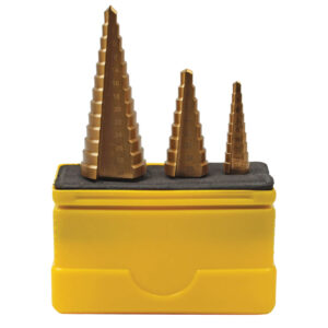 Ampro 3 Piece Step Drill Set
